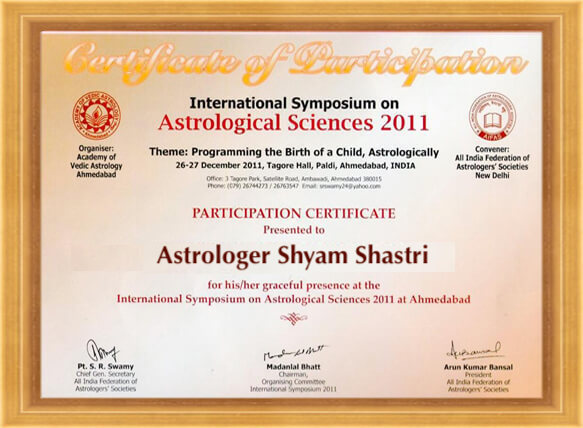 Astrologer Shyam Shastri Ji +91-9024308377