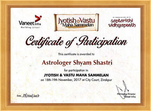 Astrologer Shyam Shastri Ji +91-9024308377